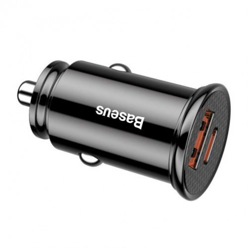 Baseus Car Charger Circular Plastic A+C PPS PD3.0 + QC4.0 + 30W Black (CCALL-YS01) DA496409-08