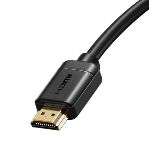 Baseus Video Cable High Definition Series HDMI To HDMI 4K 60 Hz, 3D HDR, 18 Gbps, 2m, Black (CAKGQ-B01) DA34613-011