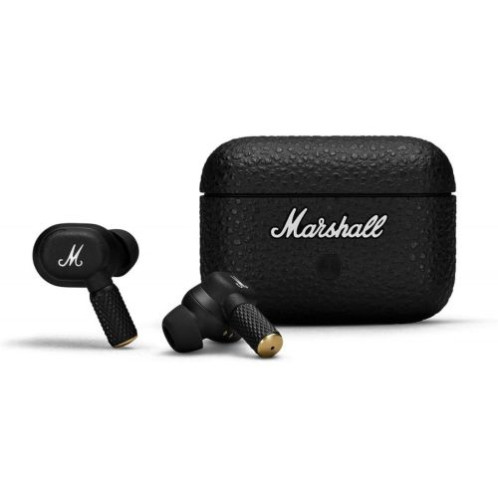 Marshall Motif II TWS Bluetooth Wireless In-Ear Headphones BT 5.3, Active Noise Cancelling, Qi Wireless Charging, IPX5, Black EU DA10100127-01
