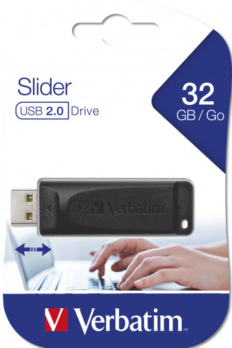 Verbatim Store n Go Slider 32GB USB 2.0 98697 824355-06