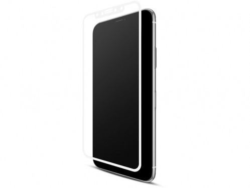 Novodio Total Cover 9H Glass Blanc Vitre protection écran intégrale iPhone X/XS IPXNVO0003-03