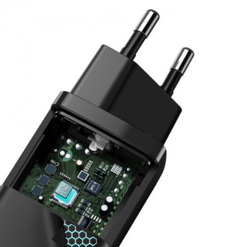 Baseus Travel Charger GaN2 Lite Quick Charger C+U QC 3.0 PD 3.0 65W EU Black (CCGAN2L-B01) DA1879653-013