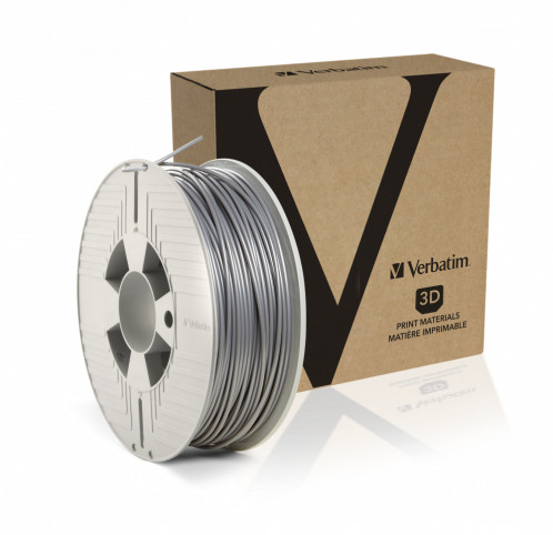 Verbatim Imprim. 3D Filament PLA 2,85 mm 1 kg alu, gris 526143-03