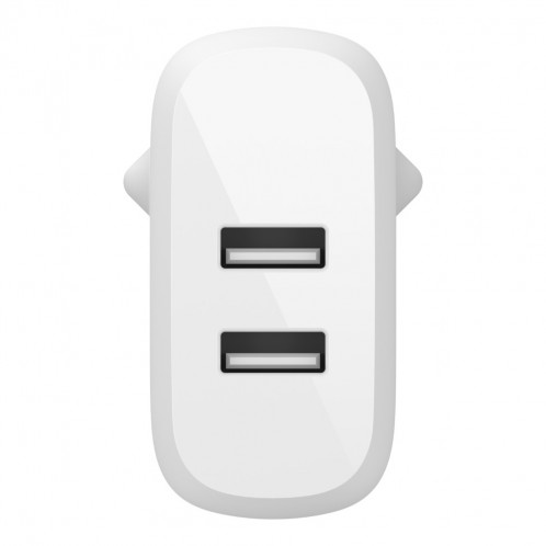 Belkin Dual USB-A chargeur, 24W blanc WCB002vfWH 528754-04