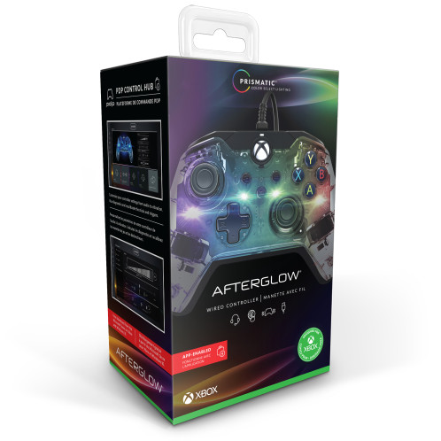 PDP Afterglow Wired Controller XB Transparent 154739-013