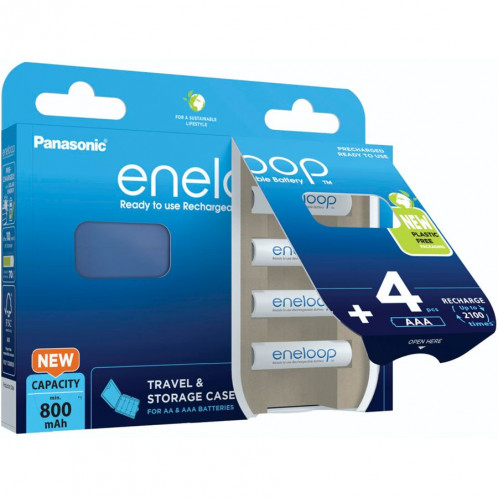 1x4 Panasonic Eneloop Micro AAA 800mAh + Akkubox BK-4MCDEC4BE 762575-04