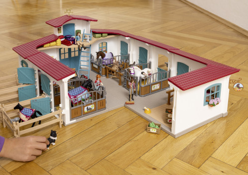 Schleich Club hippique 42611 Box avec jument et poulain 792864-07