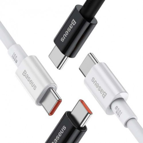 Baseus Type-C Type-C Superior cable Quick Charge / Power Delivery / FCP 100W 5A 20V 2m white (CATYS-C02) DA370770-020