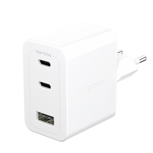 PanzerGlass empower 70W Charger 2x USB-C 1x USB-A White 198209-06