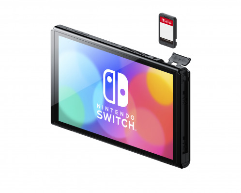 Nintendo Switch (modèle OLED) rouge néon/bleu néon 662482-010