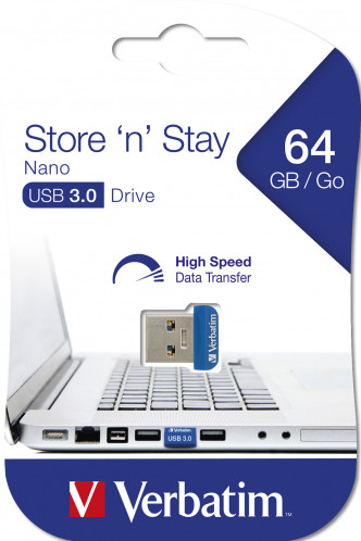 Verbatim Store n Stay Nano 64GB USB 3.0 98711 113395-06
