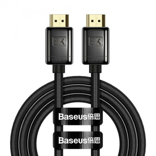 Baseus Video Cable High Definition Series HDMI2.1, HDMI 8K, 2.0 4K, 60 Hz, 1m, Black (WKGQ000001) DA851214-04