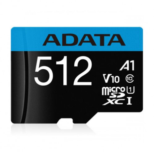 ADATA CARD MICROSDHC 512GB UHS-I CL10 100/20 MB/s W/1 Adap. 887427-02