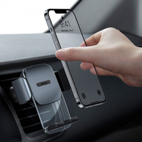 Baseus Car Mount Easy Control Clamp Holder (Air Outlet Version) Black (SUYK000101) DA605783-012
