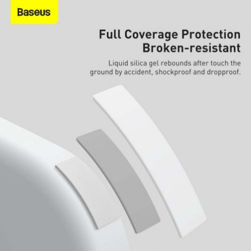Baseus iPhone 13 Pro Max case Liquid Silica Gel Protective White (ARYT000502) DA216939-019