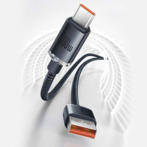 Baseus Type-C Crystal Shine series fast charging data cable, 100W, 2m, Black (CAJY000501) DA360168-018