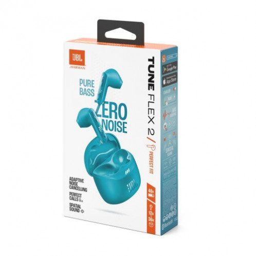 JBL Tune Flex 2 TWS Bluetooth Wireless In-Ear Earbuds Teal EU DB6700852-02
