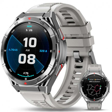 Oukitel BT12 (Montre Connectée Robuste 1.43'' Réponds aux appels) Gris OBT12_GRY-01
