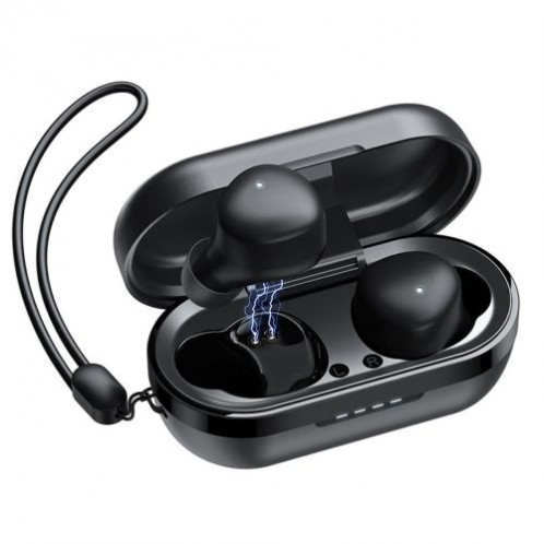 Joyroom Earphone Bluetooth True Wireless BT 5.1 TWS, AAC, SBC, TWS, HSP, HFP, A2DP, AVRCP, Black (JR-TL1-PRO) DO1113520-08