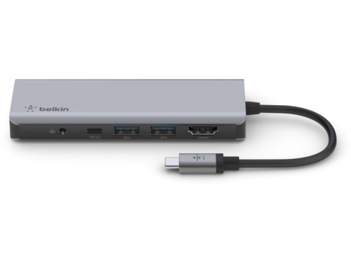 Belkin Hub USB-C Station d'accueil 7 ports Charge USB-C 100W HUBBLK0007-04