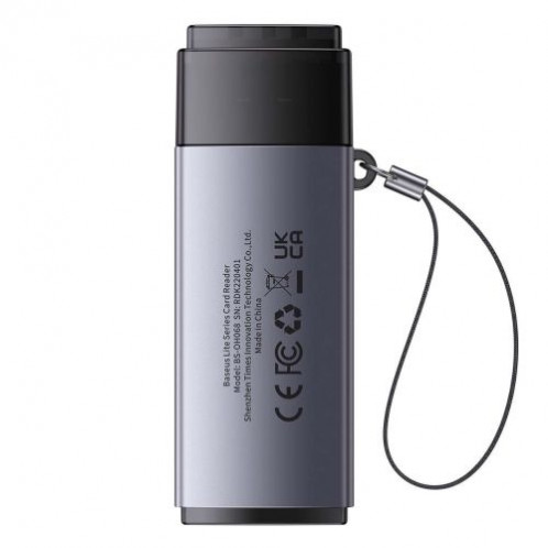 Baseus Card Reader Lite Series SD / TF to USB-A, Gray (WKQX060013) DA660409-011