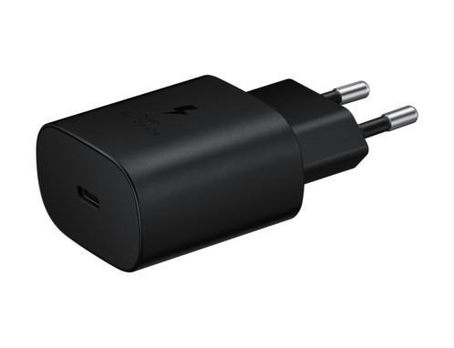 Samsung EP-TA800XBEGWW Chargeur Secteur, Adaptateur USB Type C Fast Charge 25W & Câble USB Type C Noir (Emballage Original) 979393-04
