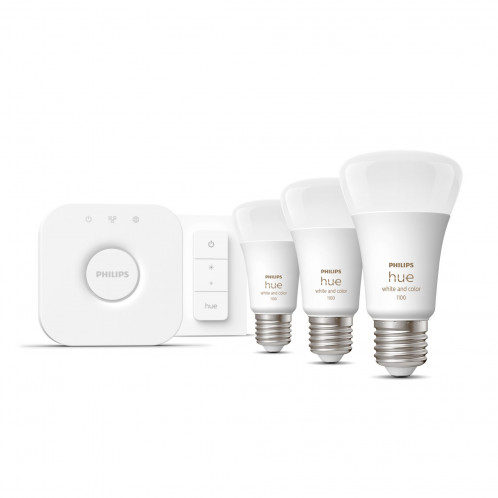 Philips Hue 3 lampes LED E27 White Color Amb. + kit 840744-03