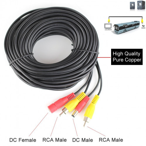 Câble RCA pour VidéoSurveillance 10 mètres
