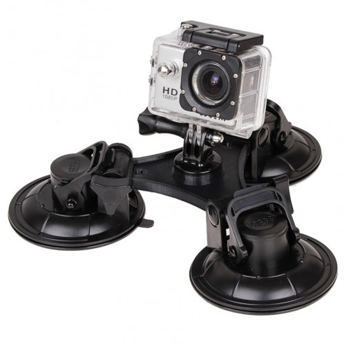 Triangle Direction Suction Cup Mount avec tournevis hexagonal pour GoPro HERO4 / 3 + / 3/2/1 (Noir) ST31448-00