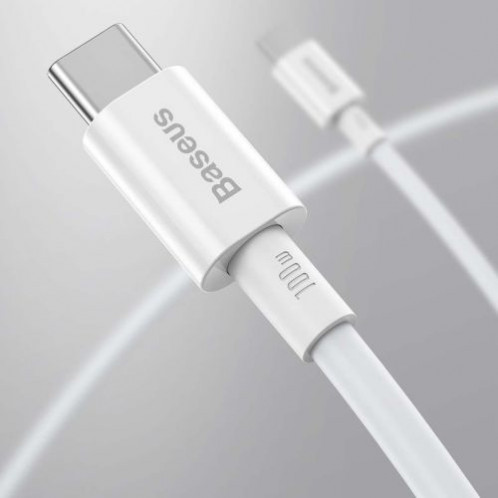 Baseus Type-C Type-C Superior cable Quick Charge / Power Delivery / FCP 100W 5A 20V 2m white (CATYS-C02) DA370770-020