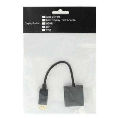 DisplayPort Male to DVI 24 + 5 adaptateur femelle, longueur de câble: 12cm (noir) SD0227-04