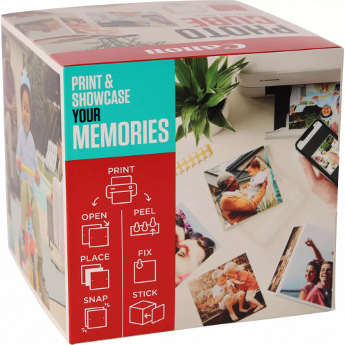 Canon PP-201 13x13 cm Photo Cube Pack créatif, blanc bleu 40f. 837244-07
