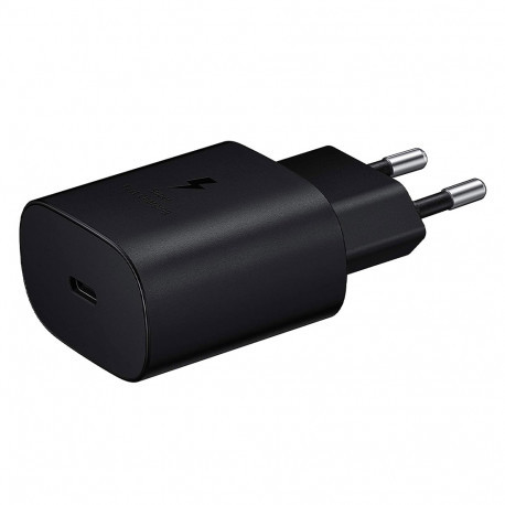 Samsung EP-TA800EB Adaptateur Secteur USB Type C (25W, Fast Charge, Noir) Original, En Vrac 011242-01