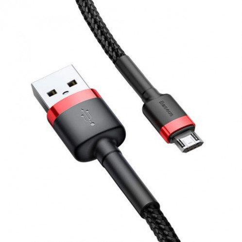 Baseus Micro USB Cafule Cable 2.4A 1m Red + Black (CAMKLF-B91) DA184511-03