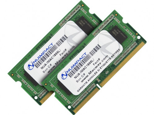 Mémoire RAM Nuimpact 16 Go (2 x 8 Go) DDR3L SODIMM 1866 MHz PC3-14900 iMac 2015 MEMNMP0048-010