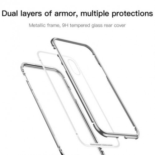Baseus iPhone X case Magnetite hardware Silver (WIAPIPHX-CS0S) DA028820-09