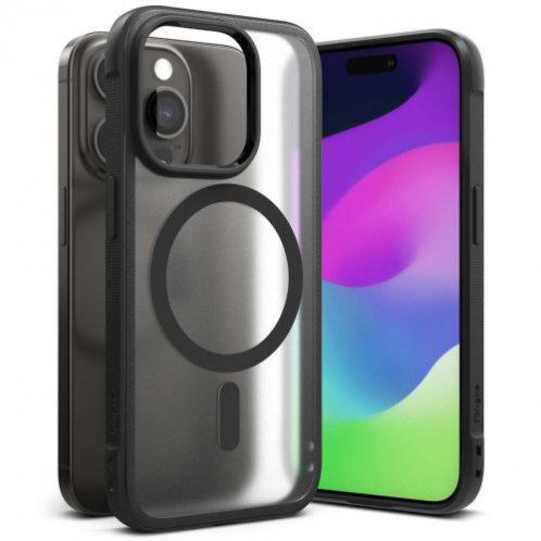 Ringke iPhone 15 Pro Case Fusion Bold Magnetic Glitter Matte Black DI1081254-010