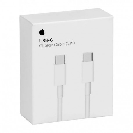 Apple MLL82 Câble USB Type-C à Type-C (2m, Blanc) Original, Blister MLL82_BLI-01