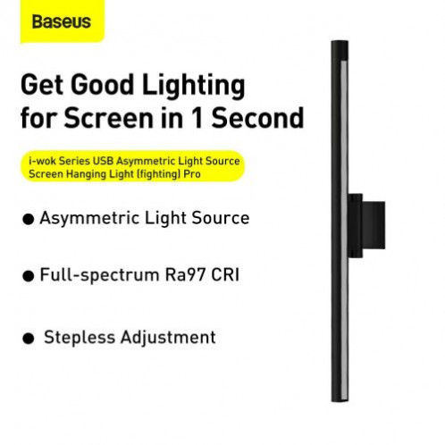 Baseus Home i-wok series USB Asymmetric Light Source Screen Hanging Light Pro Black (DGIWK-P01) DA2560695-017