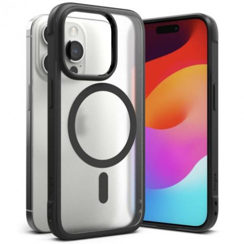 Ringke iPhone 15 Pro Case Fusion Bold Magnetic Glitter Matte Black DI1081254-010