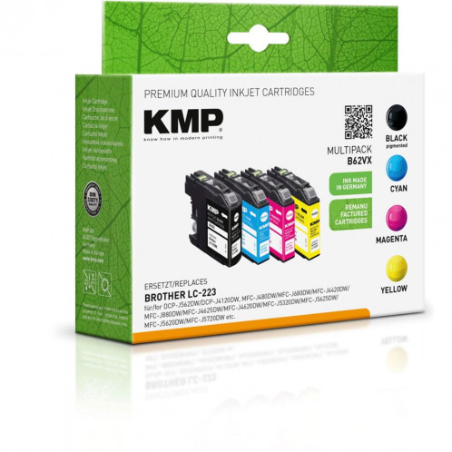 KMP B62VX Multipack compatible avec Brother LC-223 BK/C/M/Y 609905-03