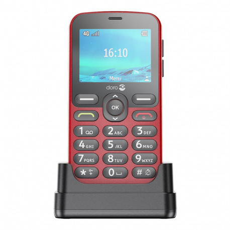 Doro 1880 4G (Socle de Charge) Rouge D1880_RED-01