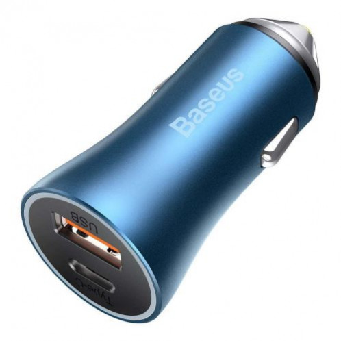Baseus Car Charger Golden Contactor Pro Fast Type C / USB 40W, PD 3.0, QC 4.0+ SCP, FCP, AFC, Blue (CCJD-03) DA628754-015