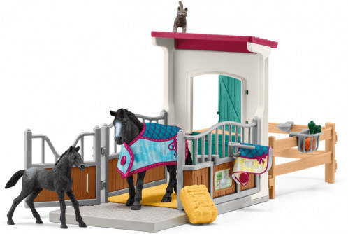Schleich Club hippique 42611 Box avec jument et poulain 792864-07