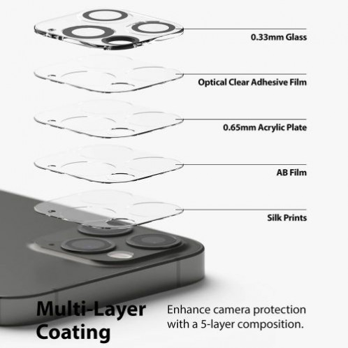 Ringke iPhone 12 Pro Max Camera Protector Glass Transparent DI367474-013