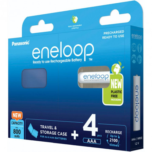 1x4 Panasonic Eneloop Micro AAA 800mAh + Akkubox BK-4MCDEC4BE 762575-04