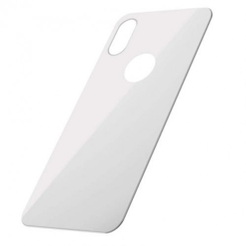 Baseus iPhone Xs 0.3 mm Full coverage curved T-Glass rear Protector White(SGAPIPH58-BM02) DA012955-09
