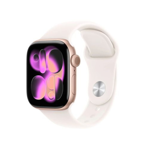 Apple Watch Series 11 (2025) GPS 42mm Rose Gold Alu Case, Light Blush Sport Band S/M EU MEU04 DP34900122-01