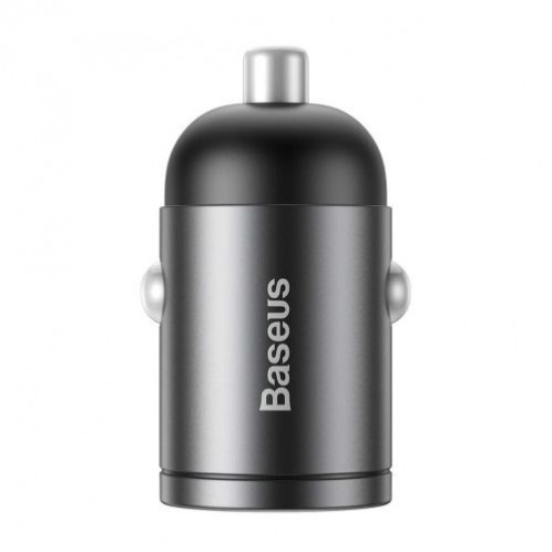 Baseus Car Charger Tiny Star Mini Quick Charge, U+Um 12/24V, 30W Gray (VCHX-A0G) DA603190-021