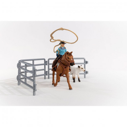 Schleich Vie à la ferme 42577 Equipe de cowboys et leur lasso 715269-015